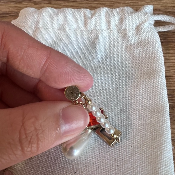 Dior Multicolor Pearl Drop Earrings - Picture 8 of 9